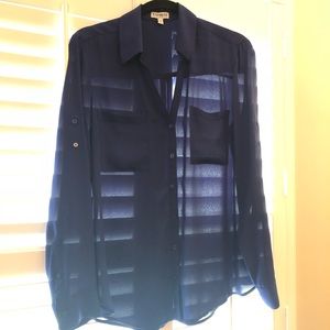 Sheer button down top ⚜️